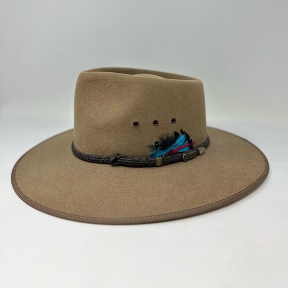 Akubra Australia Cattleman Hat SZ 54 cm Small Pure Fur Felt Western Southwestern - Picture 15 of 15